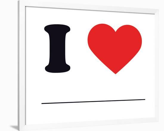 I Heart Blank-null-Framed Giclee Print