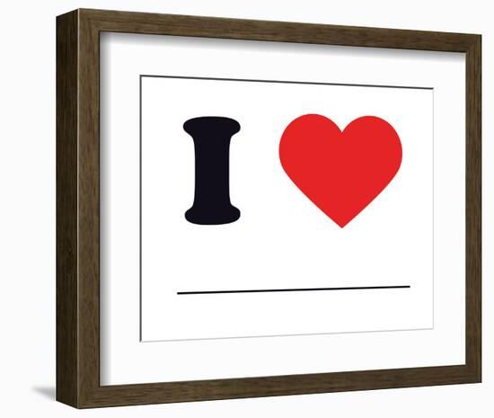 I Heart Blank-null-Framed Giclee Print