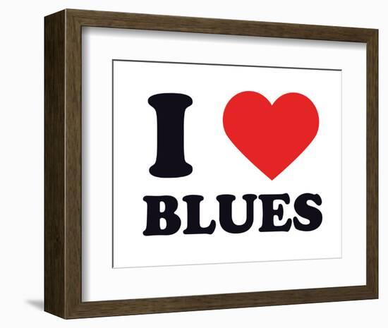 I Heart Blues-null-Framed Giclee Print