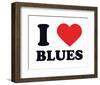 I Heart Blues-null-Framed Giclee Print