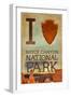I Heart Bryce Canyon National Park, Utah-Lantern Press-Framed Art Print