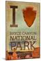 I Heart Bryce Canyon National Park, Utah-Lantern Press-Mounted Art Print