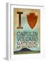 I Heart Capulin Volcano National Monument, New Mexico-Lantern Press-Framed Art Print