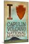 I Heart Capulin Volcano National Monument, New Mexico-Lantern Press-Mounted Art Print