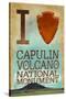 I Heart Capulin Volcano National Monument, New Mexico-Lantern Press-Stretched Canvas