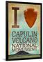 I Heart Capulin Volcano National Monument, New Mexico-Lantern Press-Framed Art Print