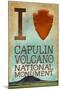 I Heart Capulin Volcano National Monument, New Mexico-Lantern Press-Mounted Art Print