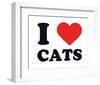 I Heart Cats-null-Framed Giclee Print