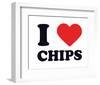 I Heart Chips-null-Framed Giclee Print