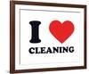 I Heart Cleaning-null-Framed Giclee Print