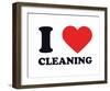 I Heart Cleaning-null-Framed Giclee Print