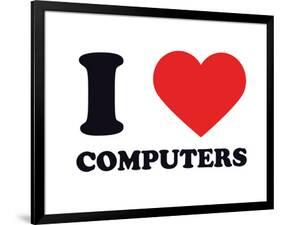 I Heart Computers-null-Framed Giclee Print