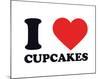 I Heart Cupcakes-null-Mounted Giclee Print
