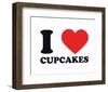 I Heart Cupcakes-null-Framed Giclee Print