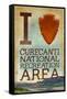 I Heart Curecanti National Recreation Area-Lantern Press-Framed Stretched Canvas