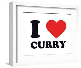 I Heart Curry-null-Framed Giclee Print