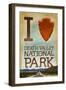 I Heart Death Valley National Park-Lantern Press-Framed Art Print