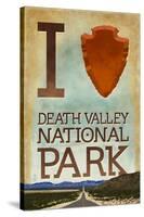 I Heart Death Valley National Park-Lantern Press-Stretched Canvas