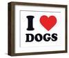 I Heart Dogs-null-Framed Giclee Print