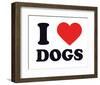 I Heart Dogs-null-Framed Giclee Print