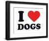 I Heart Dogs-null-Framed Giclee Print