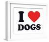 I Heart Dogs-null-Framed Giclee Print