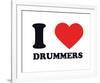 I Heart Drummers-null-Framed Giclee Print