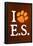 I Heart E.S. Paw-Print Music Poster-null-Framed Poster