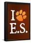 I Heart E.S. Paw-Print Music Poster-null-Framed Poster