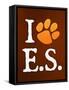 I Heart E.S. Paw-Print Music Poster-null-Framed Stretched Canvas