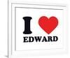 I Heart Edward-null-Framed Giclee Print