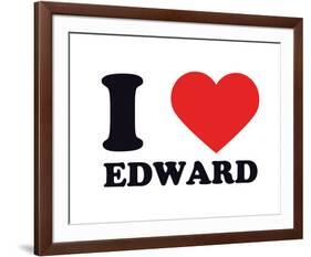 I Heart Edward-null-Framed Giclee Print