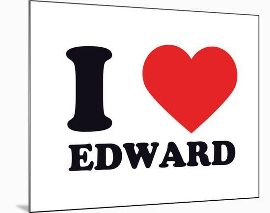 I Heart Edward-null-Mounted Giclee Print