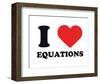 I Heart Equations-null-Framed Giclee Print