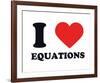 I Heart Equations-null-Framed Giclee Print