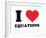 I Heart Equations-null-Framed Giclee Print