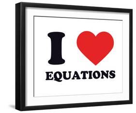 I Heart Equations-null-Framed Giclee Print