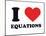 I Heart Equations-null-Mounted Giclee Print