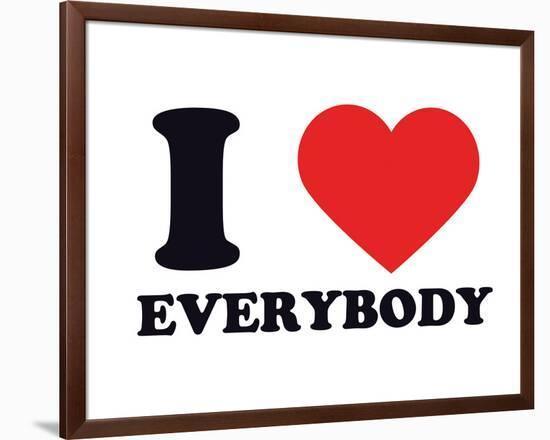 I Heart Everybody-null-Framed Giclee Print