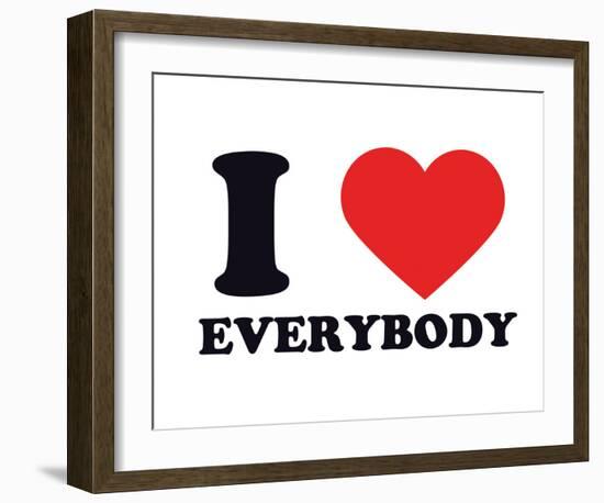 I Heart Everybody-null-Framed Giclee Print