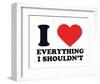 I Heart Everything I Shouldn't-null-Framed Giclee Print