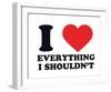 I Heart Everything I Shouldn't-null-Framed Giclee Print