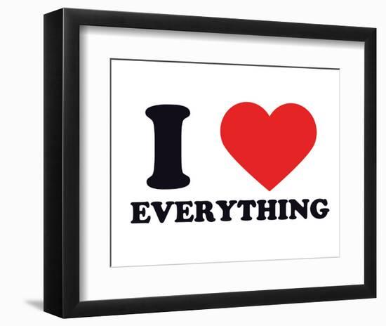 I Heart Everything-null-Framed Giclee Print