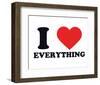 I Heart Everything-null-Framed Giclee Print