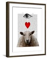 I Heart Ewe-Fab Funky-Framed Art Print