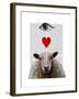I Heart Ewe-Fab Funky-Framed Art Print