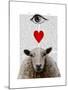 I Heart Ewe-Fab Funky-Mounted Art Print