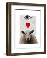 I Heart Ewe-Fab Funky-Framed Art Print