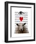 I Heart Ewe-Fab Funky-Framed Art Print