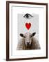 I Heart Ewe-Fab Funky-Framed Art Print